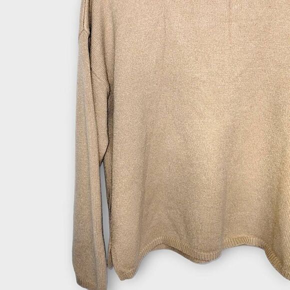Mod Ref Womens Sweater Sz Small Classic Tan Fine Knit Classicore Lagenlook Cozy - Picture 6 of 11